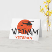 Vietnam Veteran Karte (Gelbe Blume)