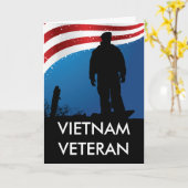 Vietnam-Veteran Karte (Gelbe Blume)