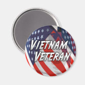 Vietnam Veteran Magnet (Vorderseite/Rückseite)