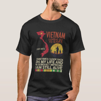 Vietnam Veteran manchmal schaue ich zurück auf mei T-Shirt