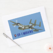 Vietnam Veteran Mohawk Rechteckiger Aufkleber (Umschlag)