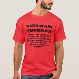 VIETNAM VETERAN OathT-Shirt T - Shirt