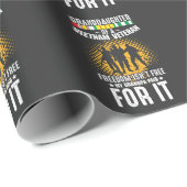 Vietnam Veteran Opa Soldier Großtochter Geschenkpapier (Rolleneckpunkt)