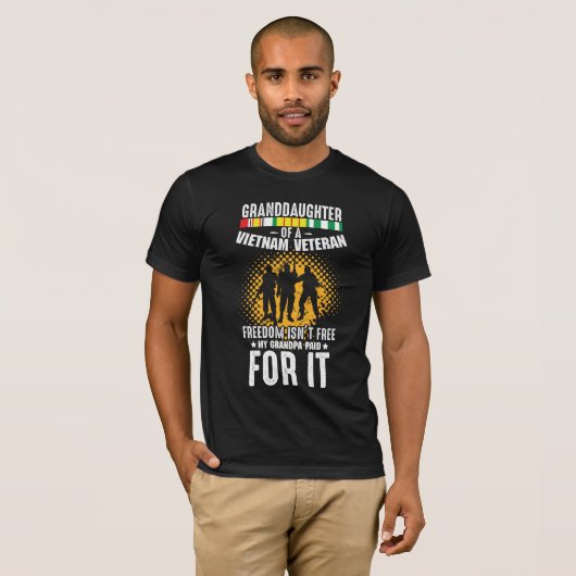 Vietnam Veteran Opa Soldier Großtochter T-Shirt (Vorne ganz)