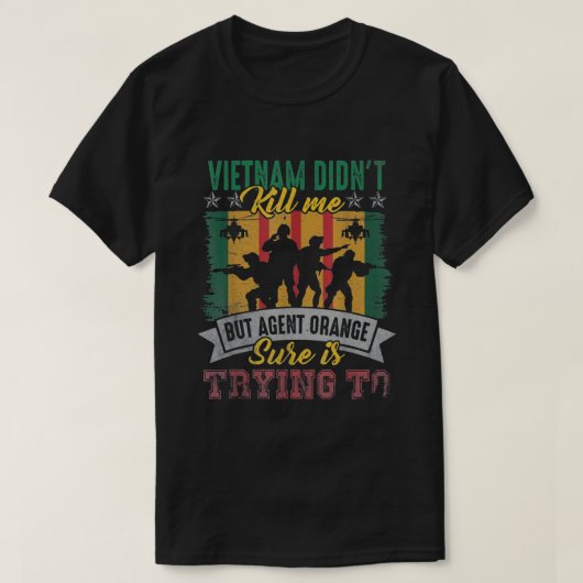 Vietnam Veteran Orange Agent Survivor T-Shirt (Design vorne)