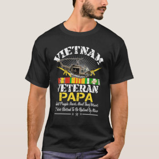 Vietnam Veteran Papa von meinem Helden-Militär F T-Shirt