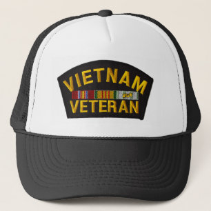 Vietnam Veteran Patch auf Hat Truckerkappe