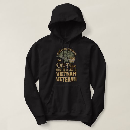 Vietnam Veteran Patriotic Army Soldier Hoodie (Design vorne)