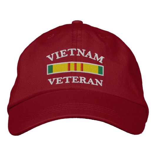 Vietnam Veteran Performance Hat Bestickte Baseballkappe (Vorderseite)