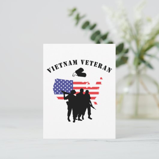 Vietnam Veteran Postkarte (Stehend Vorderseite)