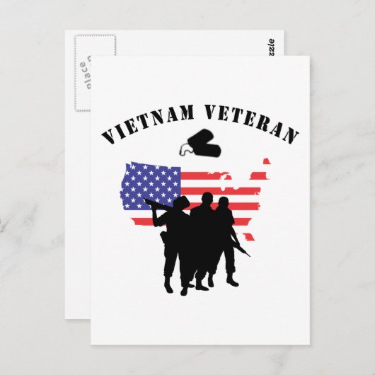 Vietnam Veteran Postkarte (Vorne/Hinten)