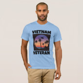 VIETNAM VETERAN RETRO T - SHIRT (Vorne ganz)