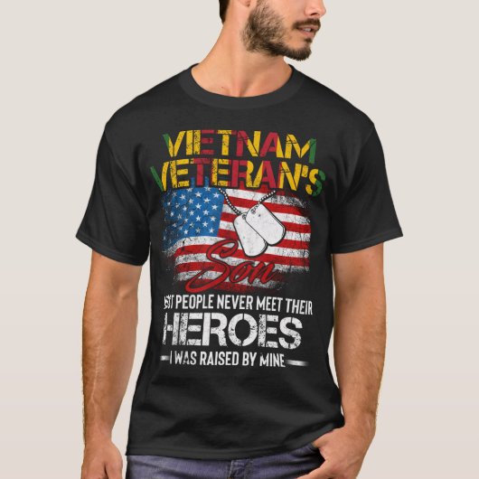 Vietnam Veteran Son T Vietnam Vet T-Shirt (Vorderseite)