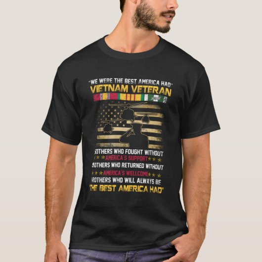Vietnam Veteran T - Shirt Wir waren Amerika war st (Vorderseite)