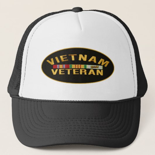 Vietnam-Veteran Truckerkappe (Vorderseite)