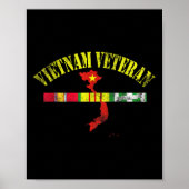 Vietnam Veteran US Flaggen Gedenkstätte Patriotic Poster (Vorne)