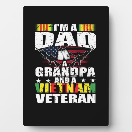 Vietnam Veteran Vater Fotoplatte (Vorderseite)