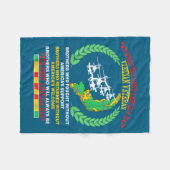 Vietnam Veteran We Were The America Had Map Helico Fleecedecke (Vorderseite (Horizontal))