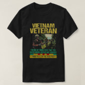 VIETNAM VETERAN WERDE ICH NIE T-Shirt (Design vorne)
