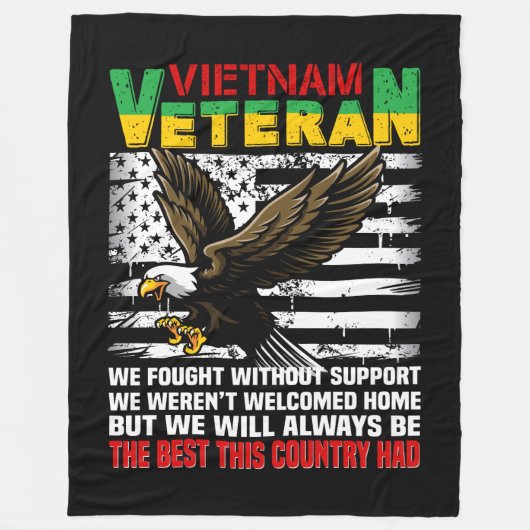 Vietnam Veteran werden wir immer die Besten dieses Fleecedecke (Vorderseite)