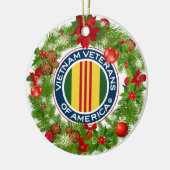 Vietnam-Veterane der Amerika-Weihnachtsverzierung Keramik Ornament (Links)