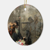 Vietnam-Veterane Erinnerungs Keramik Ornament (Links)