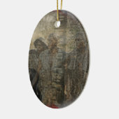 Vietnam-Veterane Erinnerungs Keramikornament (Links)