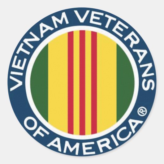 Vietnam Veteranen aus Amerika Kleine Aufkleber (Vorderseite)