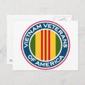 Vietnam Veteranen aus Amerika Logo Postkarte (Vorne/Hinten)