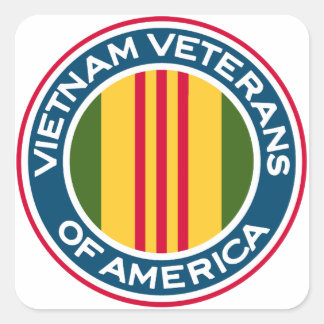 Vietnam Veteranen aus Amerika Logo Quadratischer Aufkleber