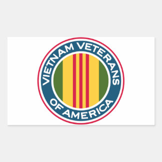 Vietnam Veteranen aus Amerika Logo Rechteckiger Aufkleber
