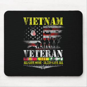 Vietnam Veteranen der Vintagen Flaggen Gedenkveter Mousepad