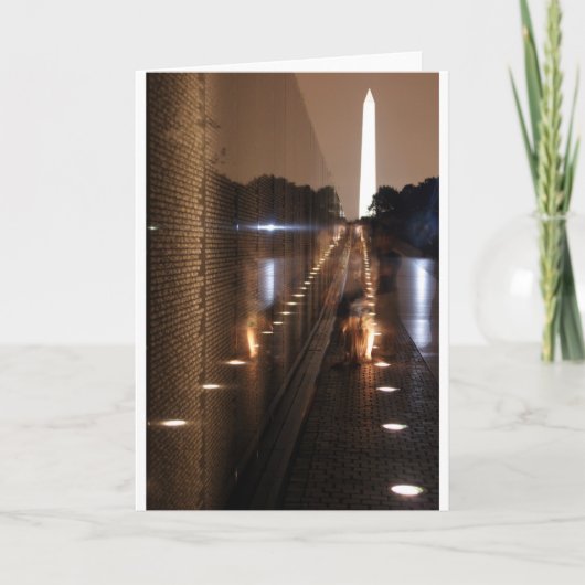 Vietnam-Veteranen-Erinnerungswand-Foto Karte (Vorderseite)