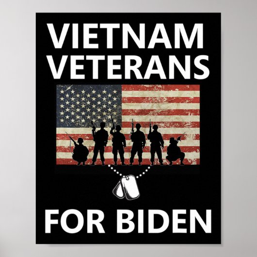 Vietnam Veteranen für Joe Biden 2020 Präsident Ele Poster (Vorne)