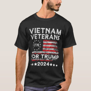 Vietnam Veteranen für Trump 2025 Amerikanische Fla T-Shirt