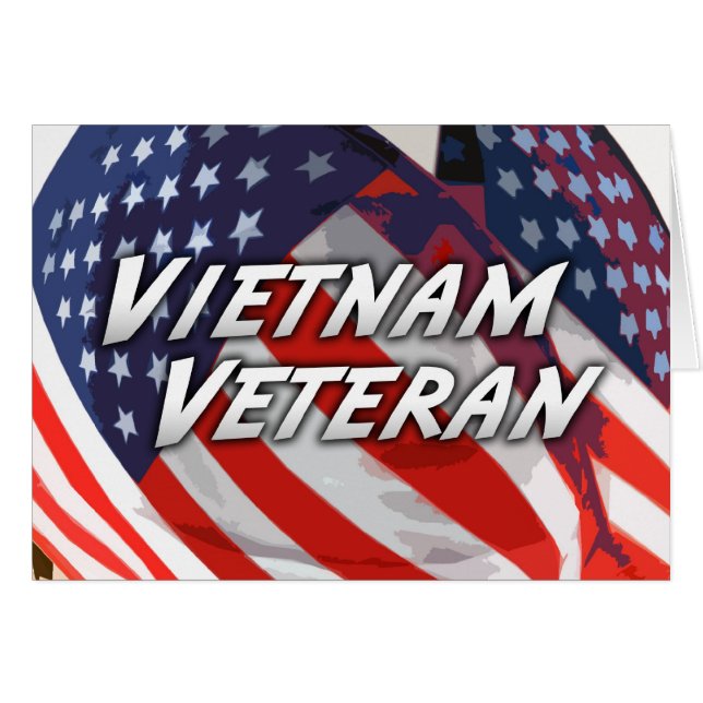 Vietnam-Veteranen-Karte (Vorderseite (Horizontal))