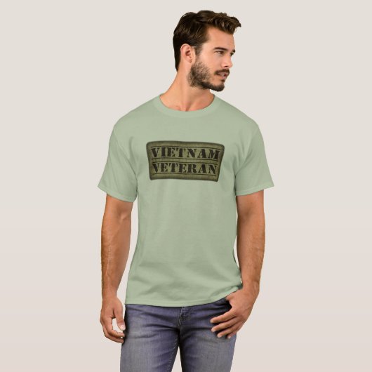 Vietnam-Veteranen-Militär untersucht T-Shirt (Vorne ganz)