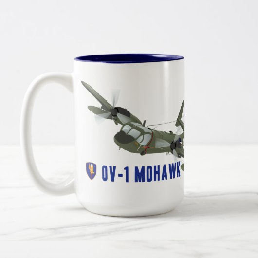 Vietnam-Veteranen-Mohikaner Zweifarbige Tasse (Links)