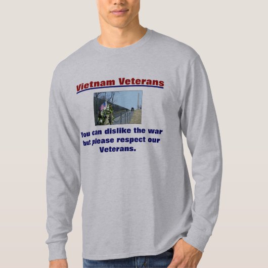 Vietnam-Veteranen-T - Shirt Respekt unsere (Vorderseite)
