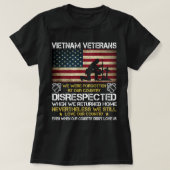 Vietnam Veteranen Wir wurden von unserem Land verg T-Shirt (Design vorne)
