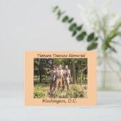 Vietnam Veterans Memorial Postkarte (Stehend Vorderseite)