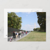Vietnam Veterans Memorial Postkarte (Vorne/Hinten)