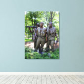 Vietnam Veterans Memorial Soldiers Leinwanddruck (Insitu (Holzboden))