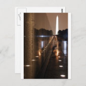 Vietnam Veterans Memorial Wall Foto Postkarte (Vorne/Hinten)