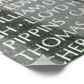 Vietnam Veterans Memorial Wall Poster (Ecke)