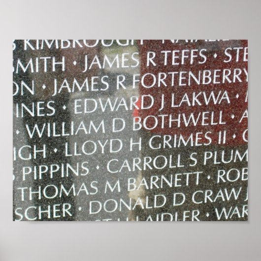 Vietnam Veterans Memorial Wall Poster (Vorne)