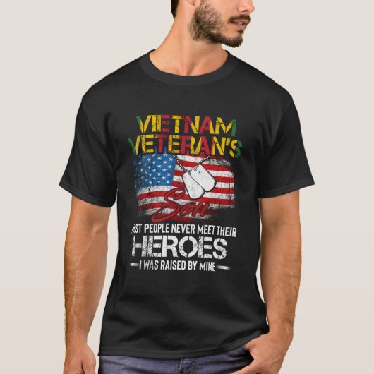 Vietnam Veteran'S Son Vietnam Vet T-Shirt (Vorderseite)
