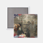 Vietnam Veterans Tribut Magnet (Vorderseite/Rückseite)