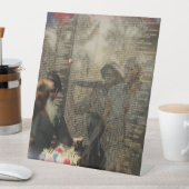 Vietnam Veterans Tribut Sockelschild (In Situ)