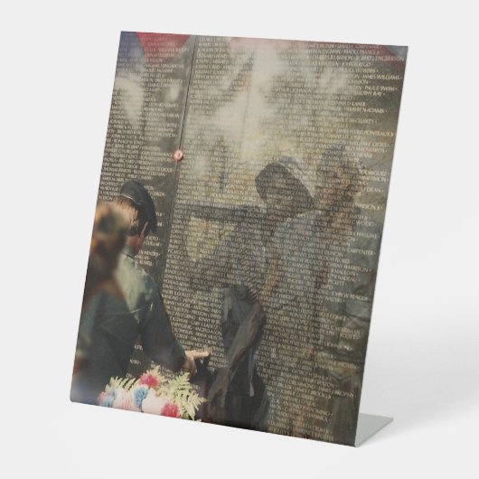 Vietnam Veterans Tribut Sockelschild (Vorderseite)